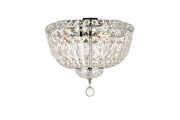 Tranquil 4-Light Flush Mount in Chrome with Clear Royal Cut Crystal