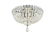 Tranquil 6-Light Flush Mount in Chrome with Clear Royal Cut Crystal