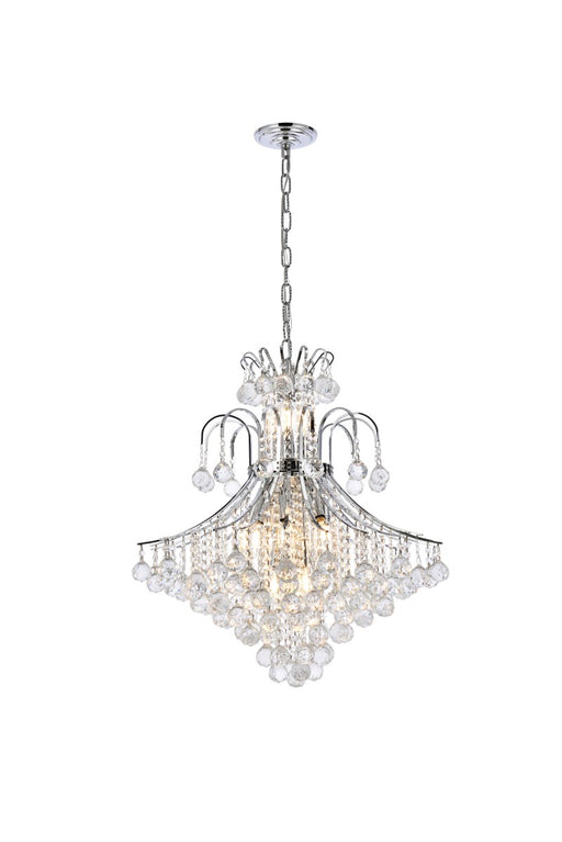 Toureg 15-Light Chandelier in Chrome with Clear Royal Cut Crystal