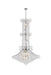 Toureg 20-Light Chandelier in Chrome with Clear Royal Cut Crystal