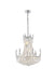 Corona 9-Light Chandelier in Chrome with Clear Royal Cut Crystal