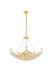 Corona 8-Light Chandelier in Gold with Clear Royal Cut Crystal