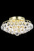 Corona 4-Light Flush Mount in Chrome with Clear Royal Cut Crystal