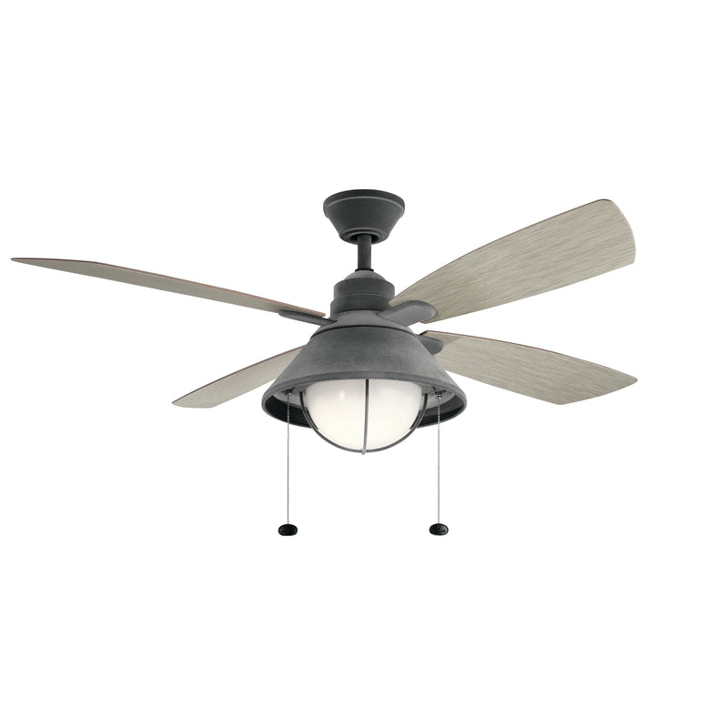 Seaside 54 Inch Seaside Fan LED in Weathered Zinc