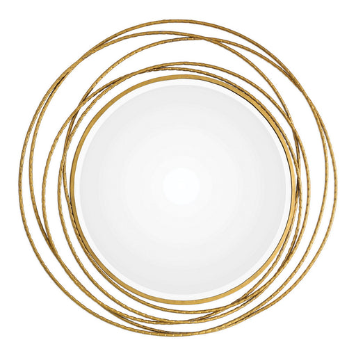 Uttermost's Whirlwind Gold Round Mirror