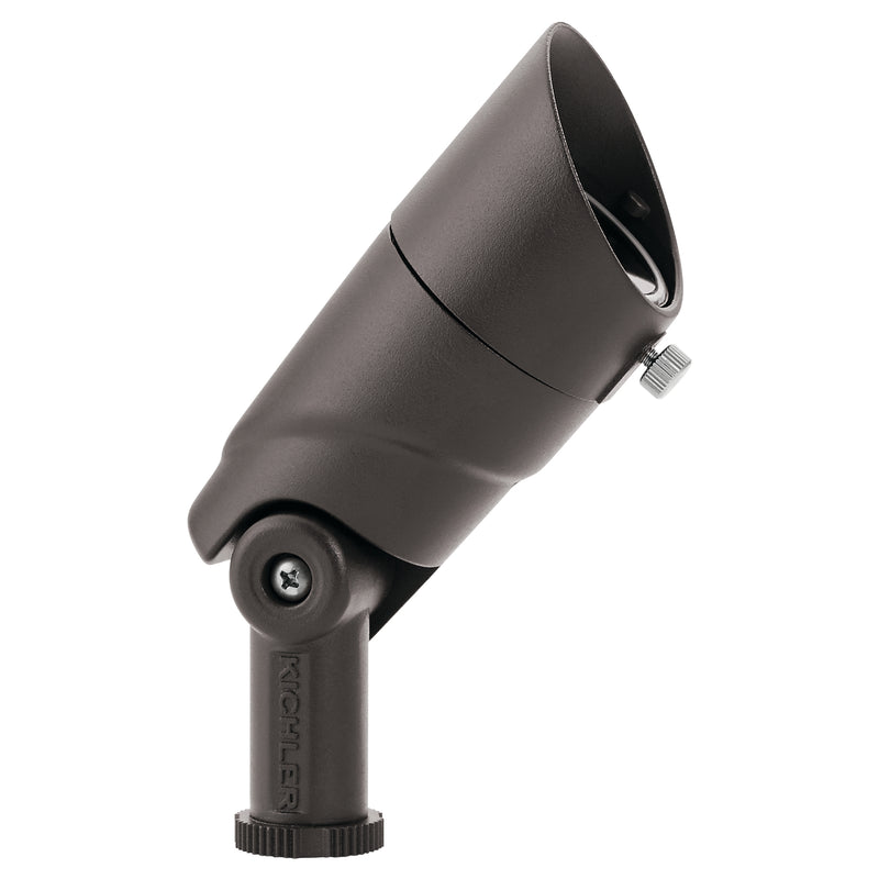 Landscape LED Small Accent 15 Degree Spot Adjustable Lumen in Textured Architectural Bronze