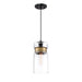 Gathering 1-Light Mini Pendant in Mystic Black