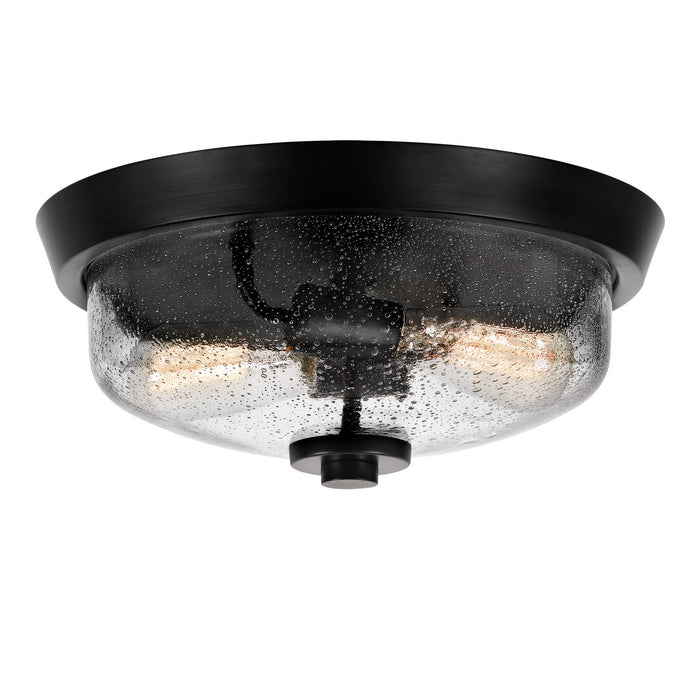 Radius 2-Light Flush Mount in Earth Black