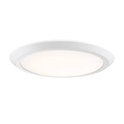 Verge LED Flush Mount in White Lustre