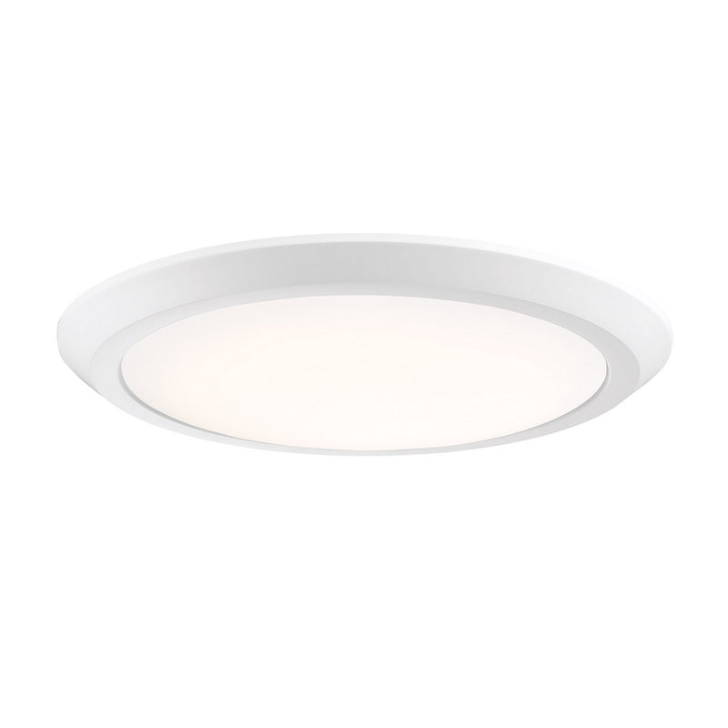 Verge LED Flush Mount in White Lustre