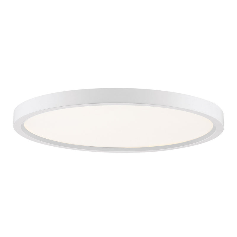 Outskirts LED Flush Mount in White Lustre
