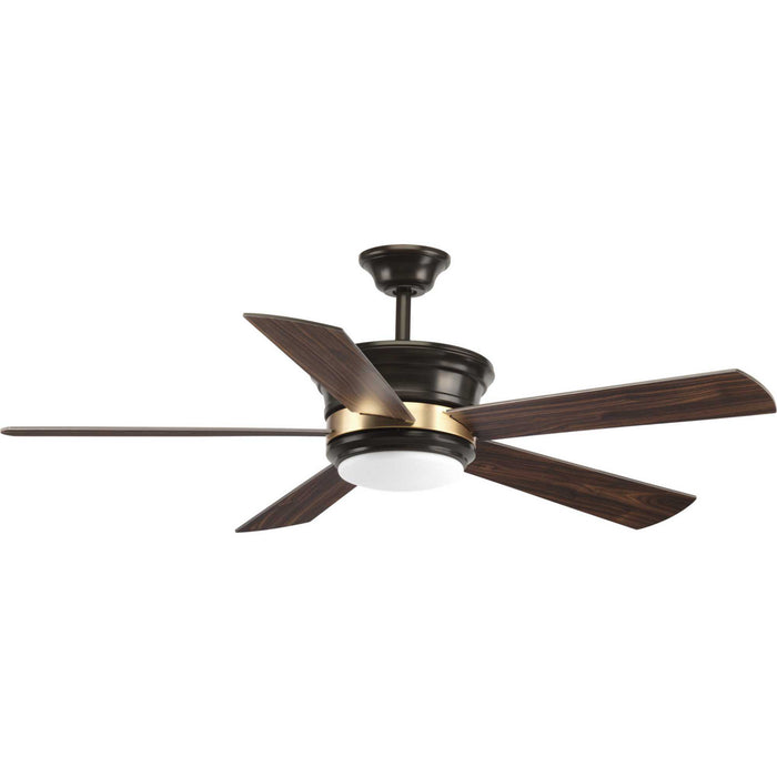 Harranvale 54" 5-Blade Fan w/ LED Light in Antique Bronze