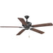 Lakehurst 60" Indoor/Outdoor Ceiling Fan in Forged Black