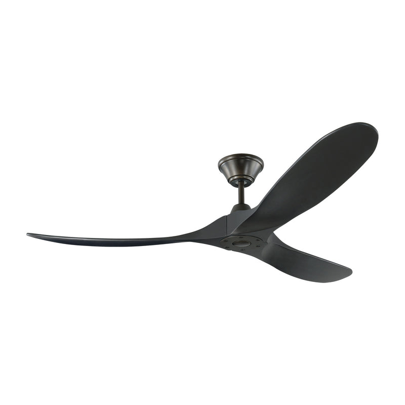 Maverick Ceiling Fan in Matte Black with Black Blade