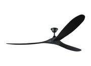 Maverick Super Max Ceiling Fan in Matte Black with Black Blade