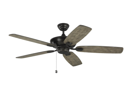 Colony Max Ceiling Fan in Aged Pewter with Light Grey Weathered Oak Blade