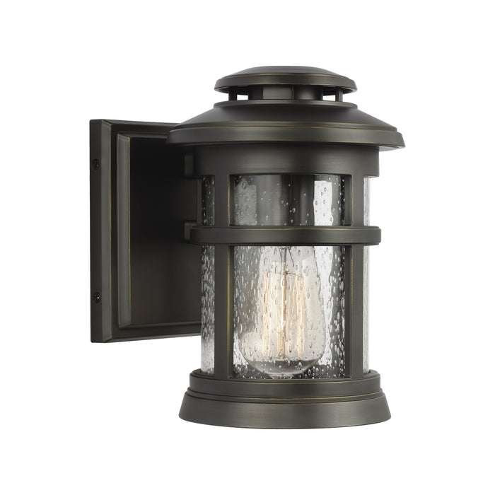 Newport Outdoor Lighting in Antique Bronze with Clear Seeded�Glass