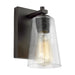 Mercer Bath Sconce in Oil Rubbed Bronze with Clear Seeded�Glass