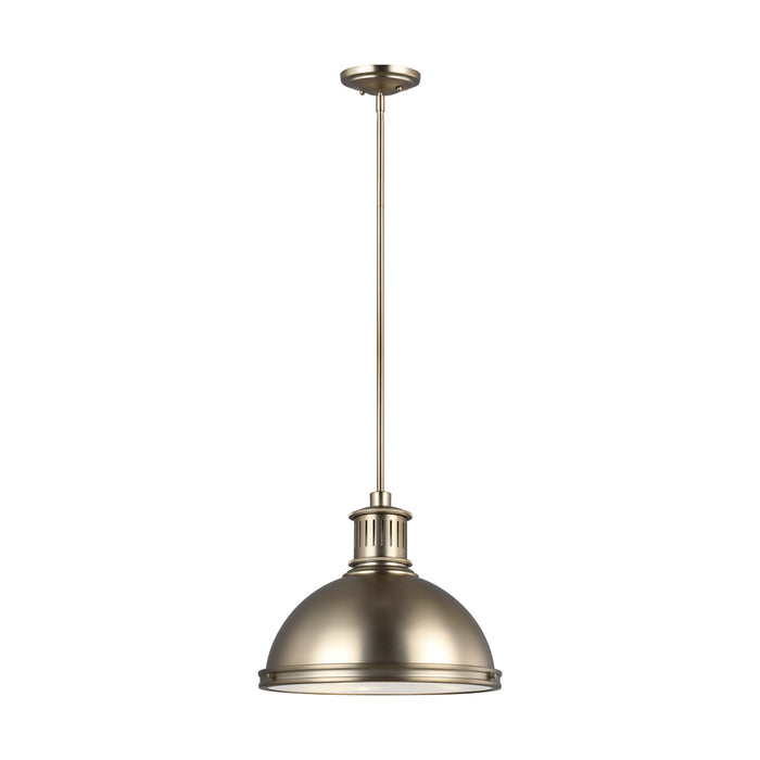 Pratt Street Metal Three Light Pendant in Satin Bronze - Lamps Expo