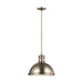 Pratt Street Metal Three Light Pendant in Satin Bronze - Lamps Expo