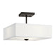 Shailene Semi Flush 3-Light in Olde Bronze
