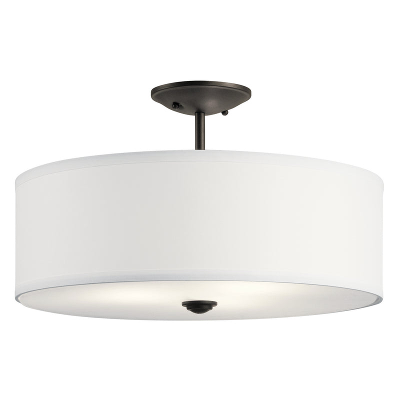 Shailene Semi Flush 3-Light in Olde Bronze