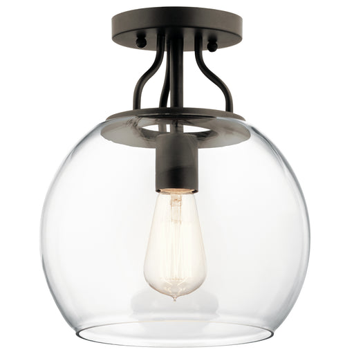 Harmony Semi Flush 1-Light in Olde Bronze