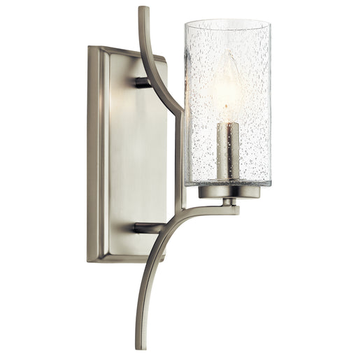 Vara Wall Sconce 1-Light in Brushed Nickel