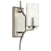 Vara Wall Sconce 1-Light in Brushed Nickel