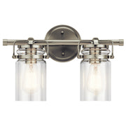 Brinley Bath Sconce 2-Light in Brushed Nickel