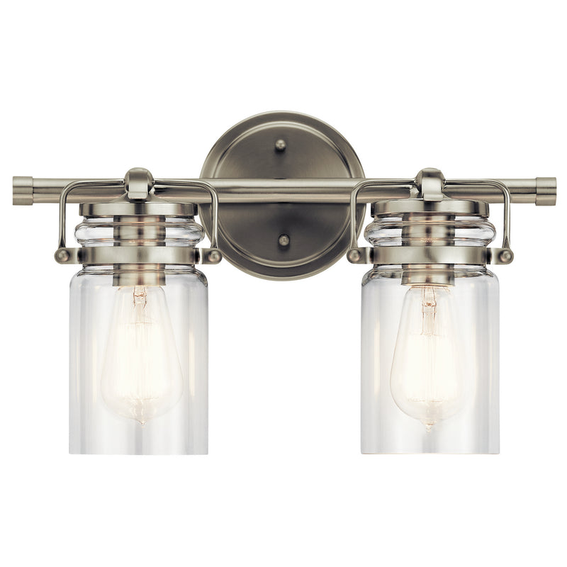 Brinley Bath Sconce 2-Light in Brushed Nickel