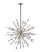 Soleia 10 Light Chandelier in Chrome with Clear Crystal Shade