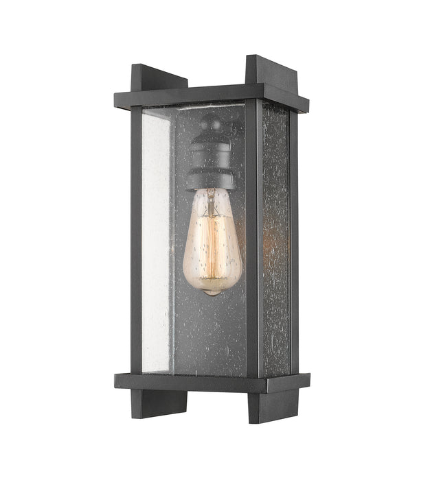 Fallow 1 Light Outdoor Wall Sconce in Black - Lamps Expo