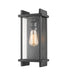 Fallow 1 Light Outdoor Wall Sconce in Black - Lamps Expo