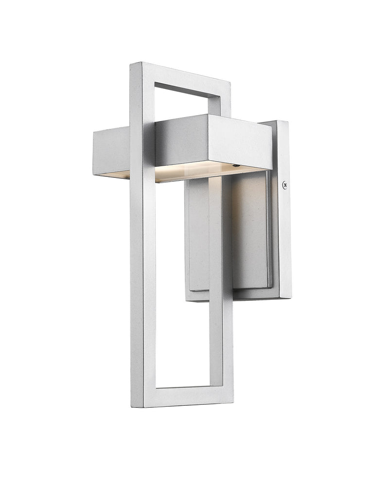 Luttrel 1 Light Outdoor Wall Sconce in Silver