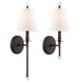 Riverdale 1 Light Wall Mount in Dark Bronze