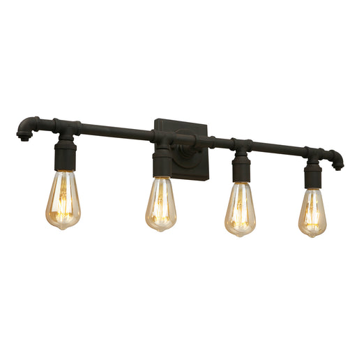 Wymer 4x60W Bath Vanity Light With Matte Bronze Finish