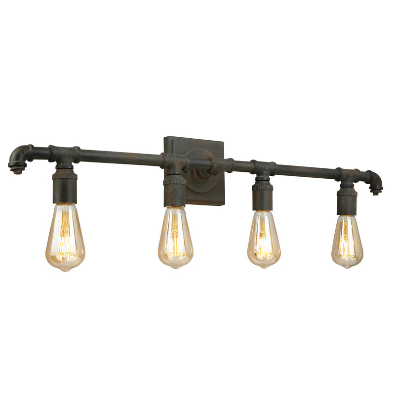 Wymer 4x60W Bath Vanity Light With Zinc Finish