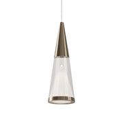 Malabar Down Pendant in Brass