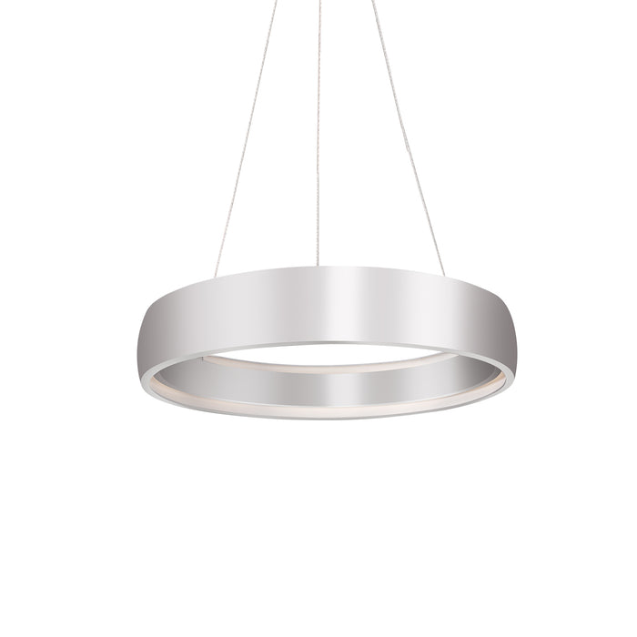 Halo Down Pendant in Silver - Lamps Expo
