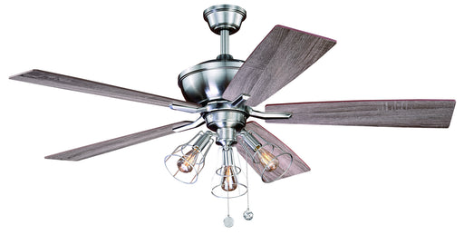 Clybourn 52" Ceiling Fan in Satin Nickel from Vaxcel, item number F0054