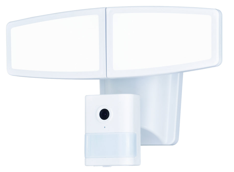 Epsilon II Dualux LED Motion Sensor Wi-Fi Camera Security Light in White - Lamps Expo
