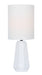 Lite Source (LS-23212WHT) Charna Mini Talbe Lamp