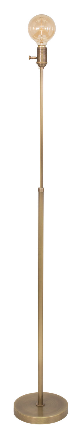 Ira Adjustable Floor Lamp in Antique Brass with Shade