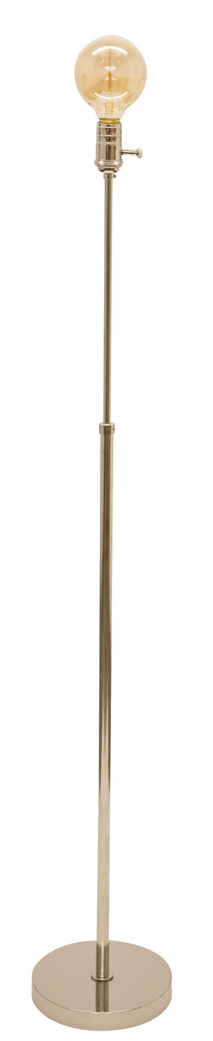 Ira Adjustable Floor Lamp in Polished Nickel with Shade