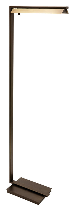 52 Inch Jay LED Floor Lamp in Chestnut Bronze with Antique Brass