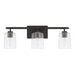 Greyson Three Light Vanity in Bronze