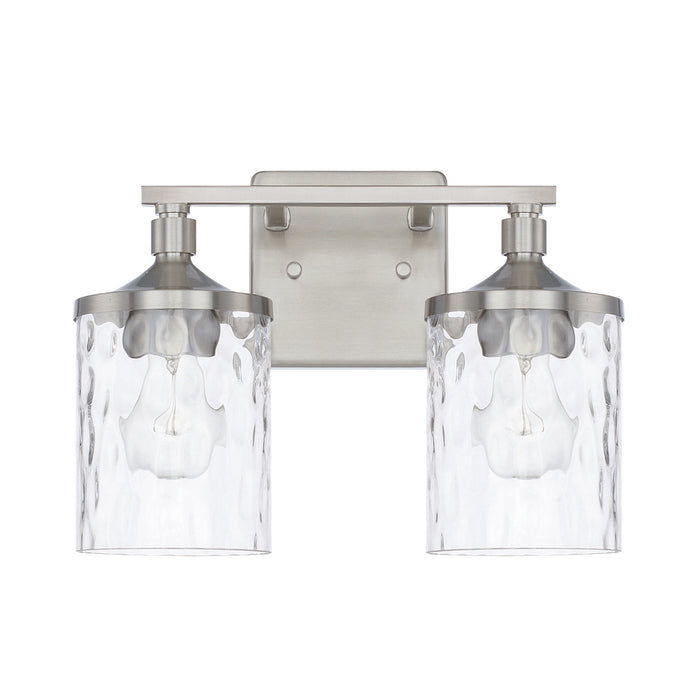 Colton Two Light Vanity in Brushed Nickel