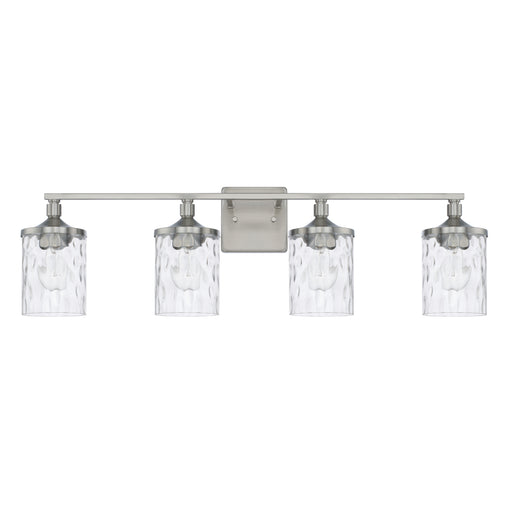Colton Four Light Vanity in Brushed Nickel