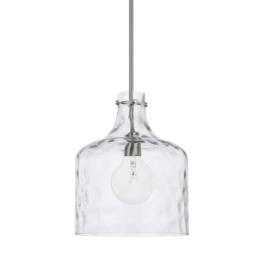 Crawford 1-Light Pendant in Brushed Nickel - Lamps Expo